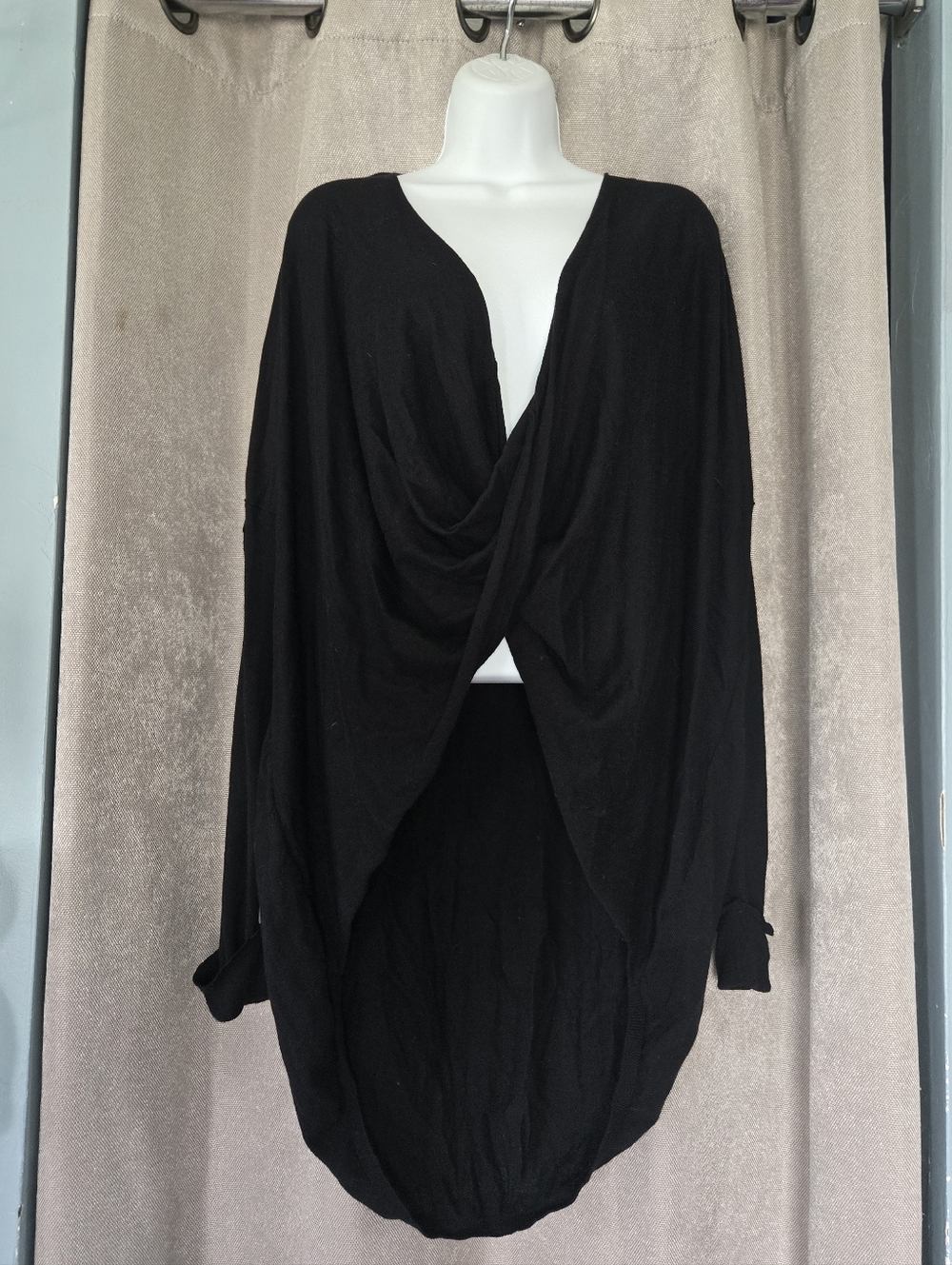 ⭐️Black Draped Front Women's Cardigan Sweater⭐️